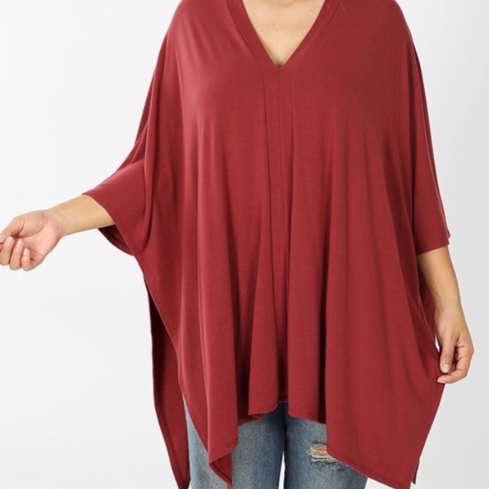 ⭐️Plus Size Poncho Tunic